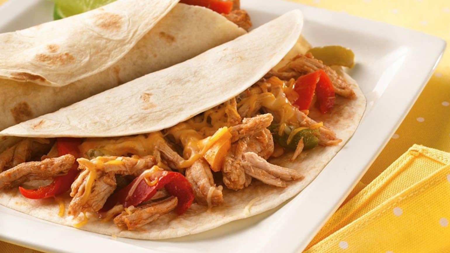 Fajitas Au Porc Effiloché